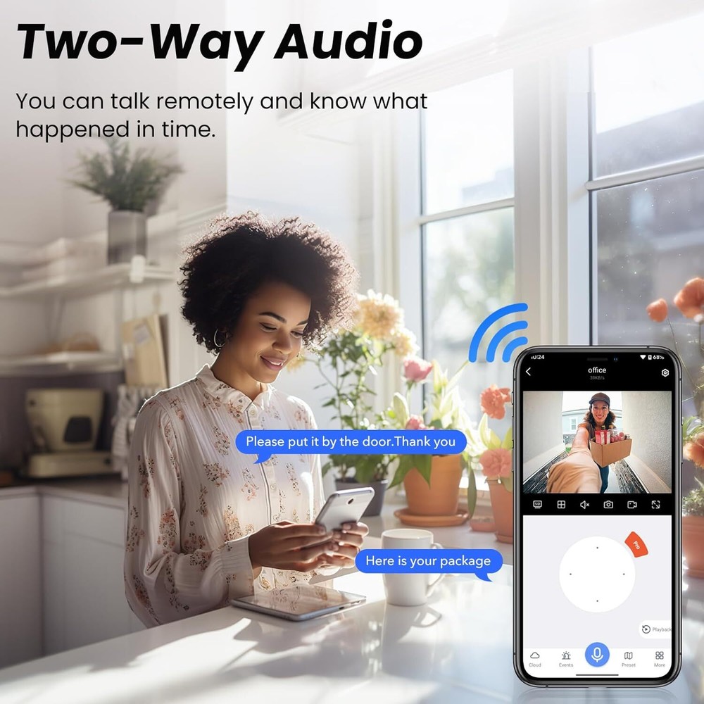 4MP Wireless CCTV Security Camera System Solar & Battery Powered Wifi PTZ Camera