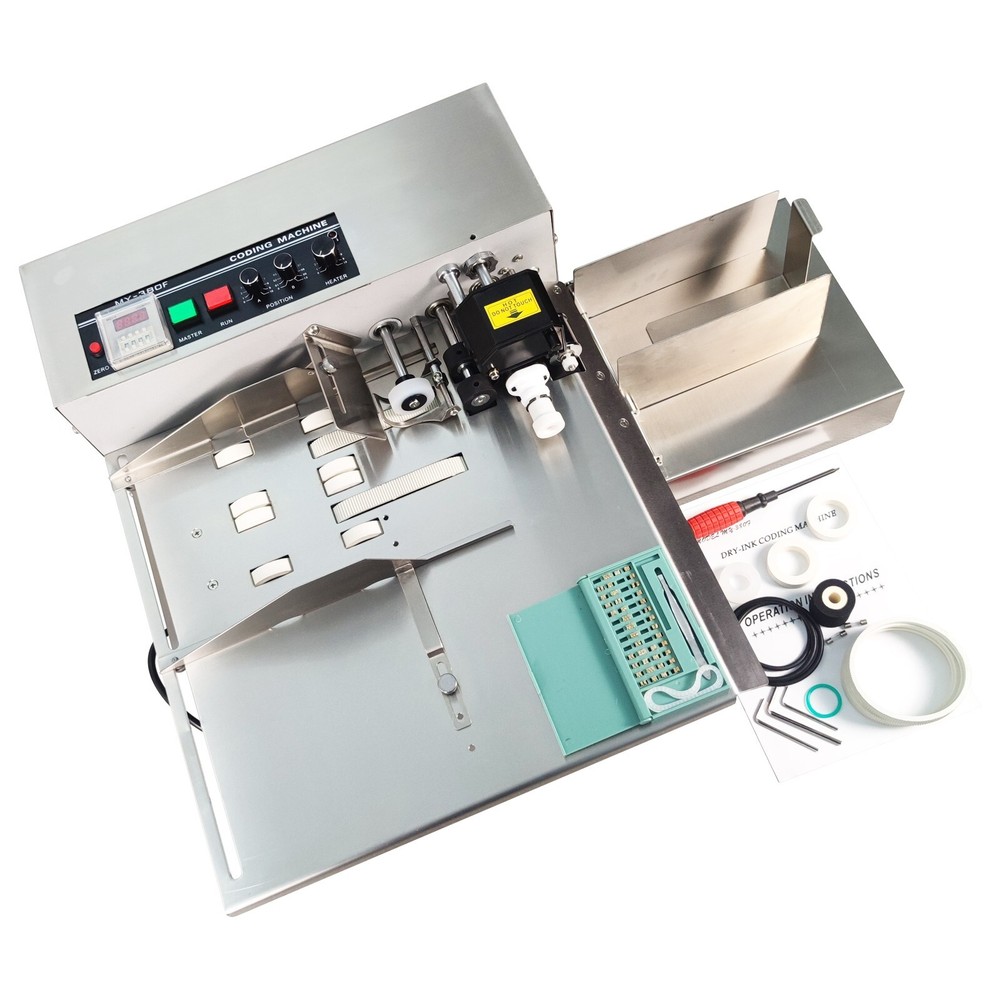 MY-380F Plat Surface Dry Ink Coding Machine Print Date Label 110V
