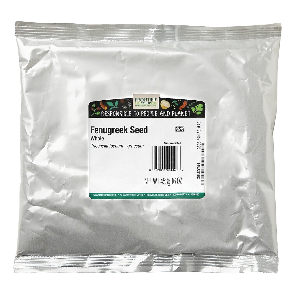 Whole Fenugreek Seed, 16 oz (453 g)