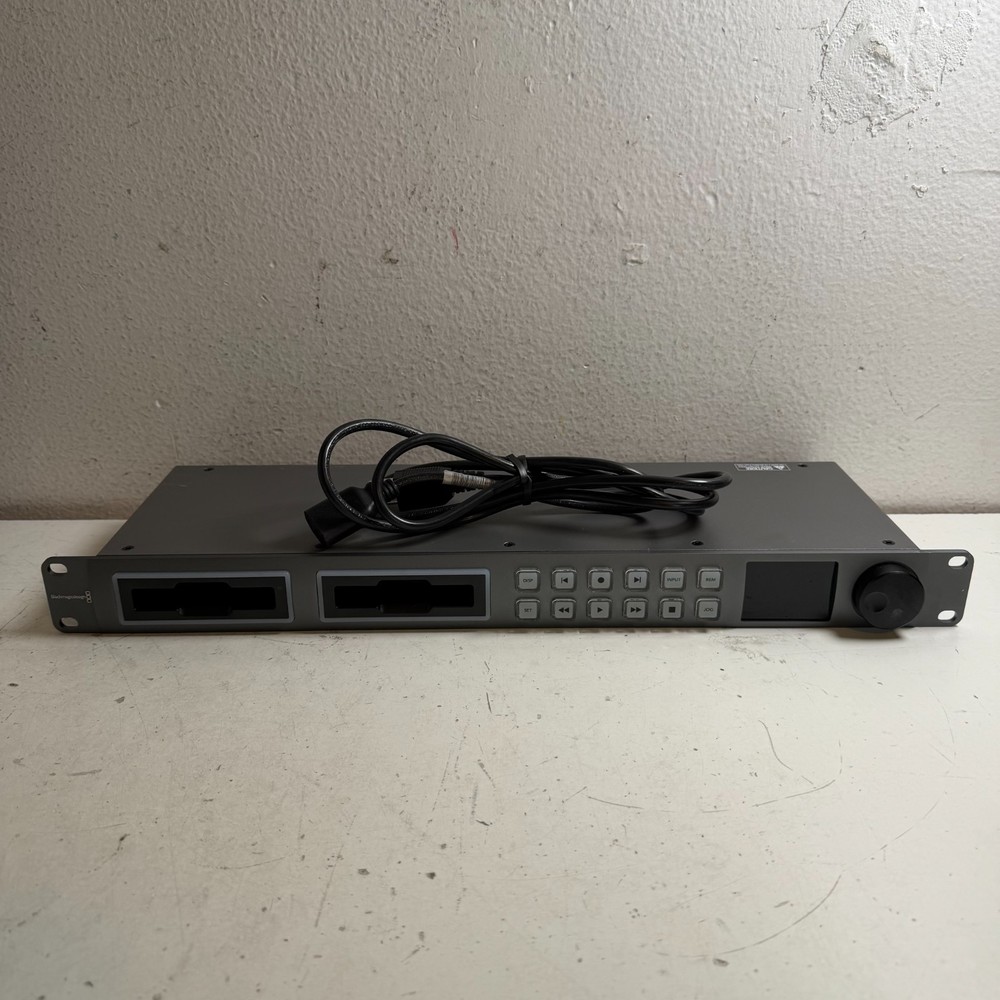 Blackmagic Design HyperDeck Studio 2 Gray Compact Professional Broadcast Deck