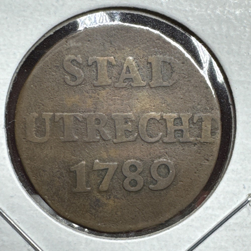 NETHERLANDS 1789 UTRECHT ONE DUIT RARE
