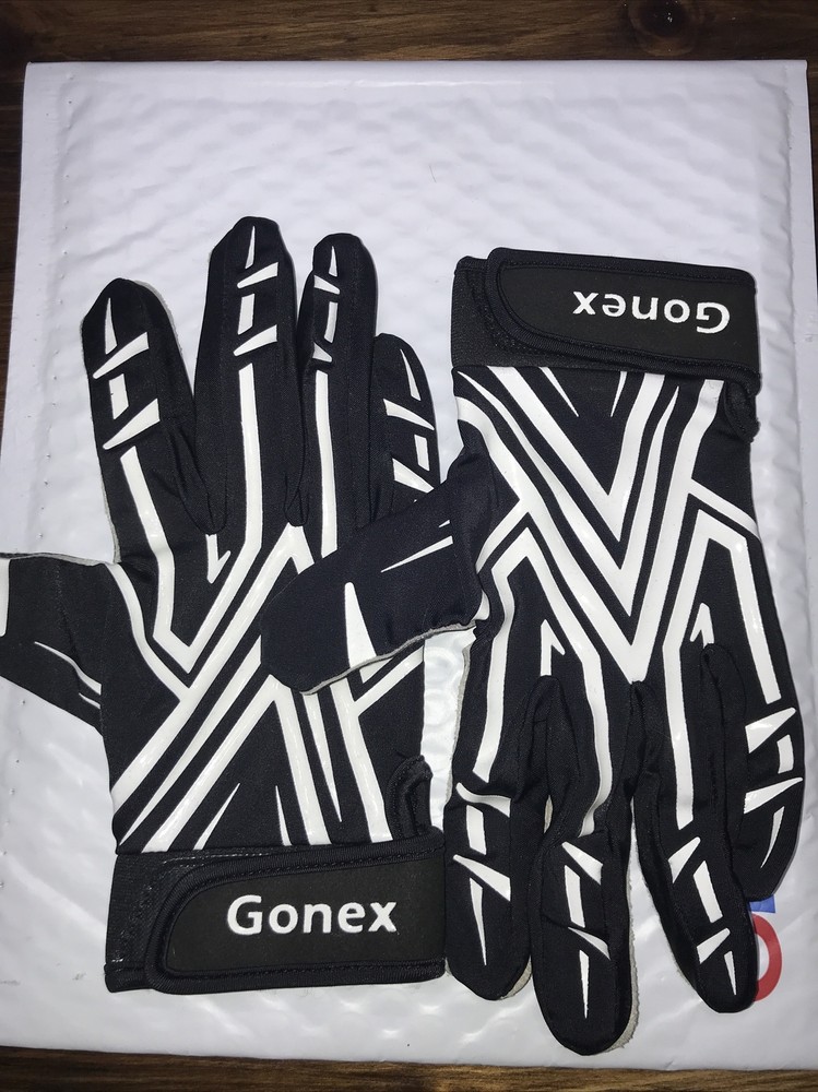 GONEX Game Gloves BLACK/WHITE unsealed NWOB