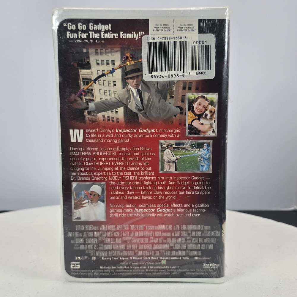 Inspector Gadget (VHS, 1999, Clam Shell Case) SEALED