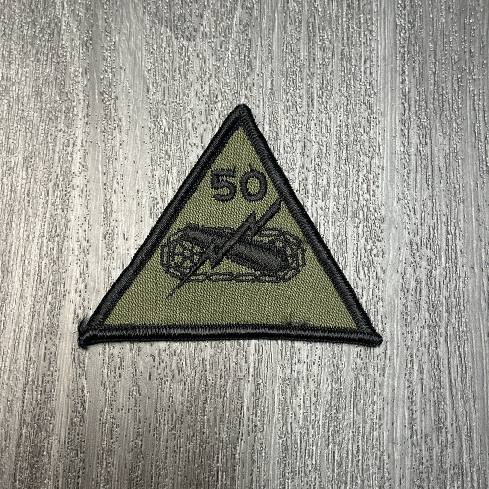 US Army 50th Armor Division Vintage Embroidered Patch