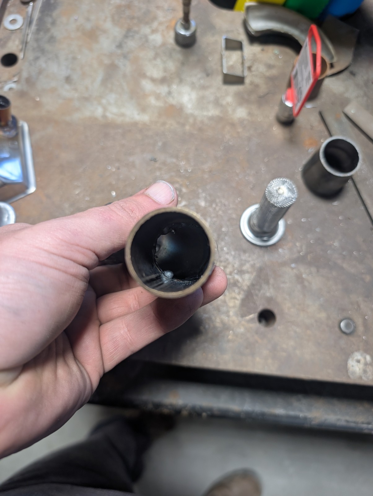 Straight Pipe Echo CS-590 Chainsaw Muffler Exhaust CS Ported 590 600 620 screen