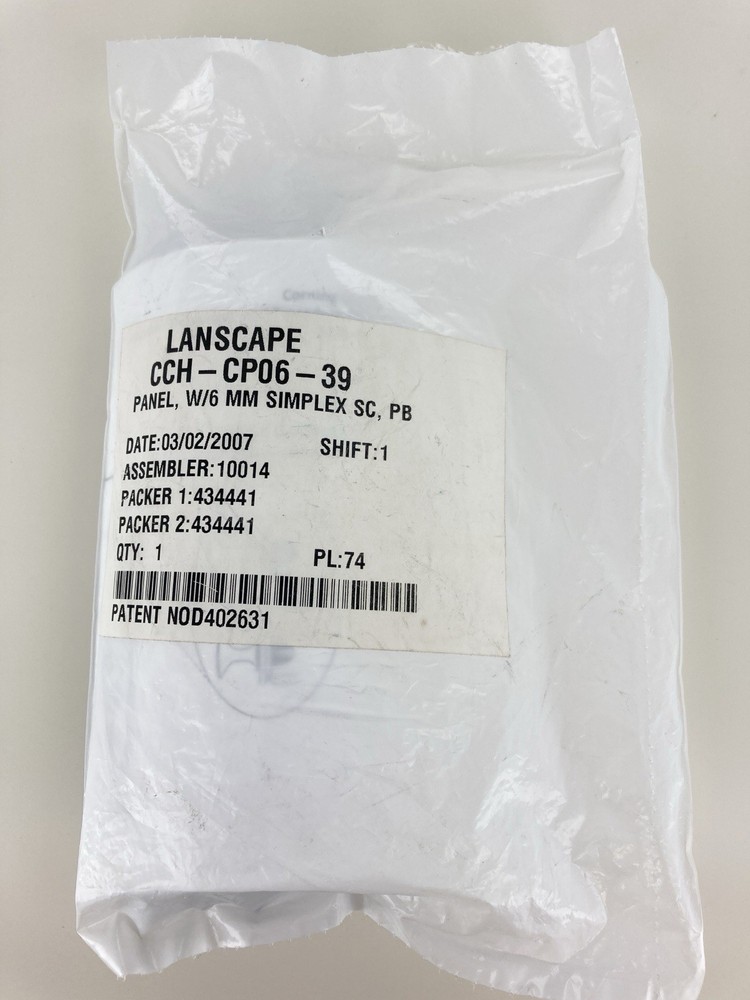 Corning CCH-CP06-39 Panel SC Multimode MM Simplex, 6 Fiber, New!