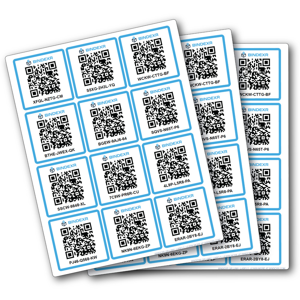 Large QR Code Labels 2.5" for Inventory & Storage | No Monthly Fee App Included