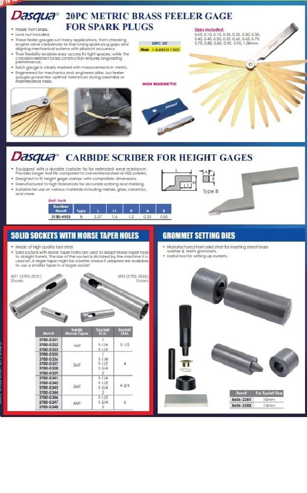 HHIP 3700-0348 Long Solid Socket with 4 Morse Taper Hole, 2 x 6-Inch Size