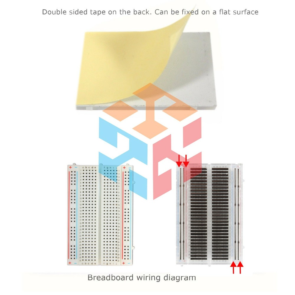 2X Mini 400 Points Prototype PCB Solderless Breadboard Protoboard