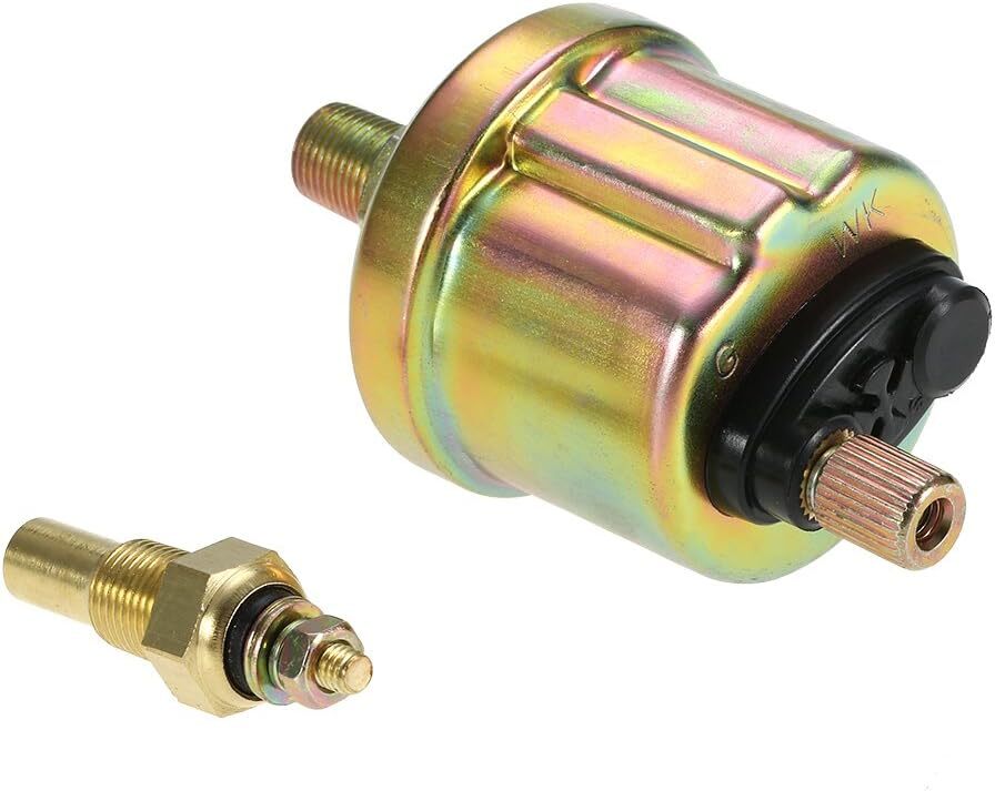 2" 52mm Universal Chrome Volt Water Temp Oil Pressure Sensor Triple Gauge Kit