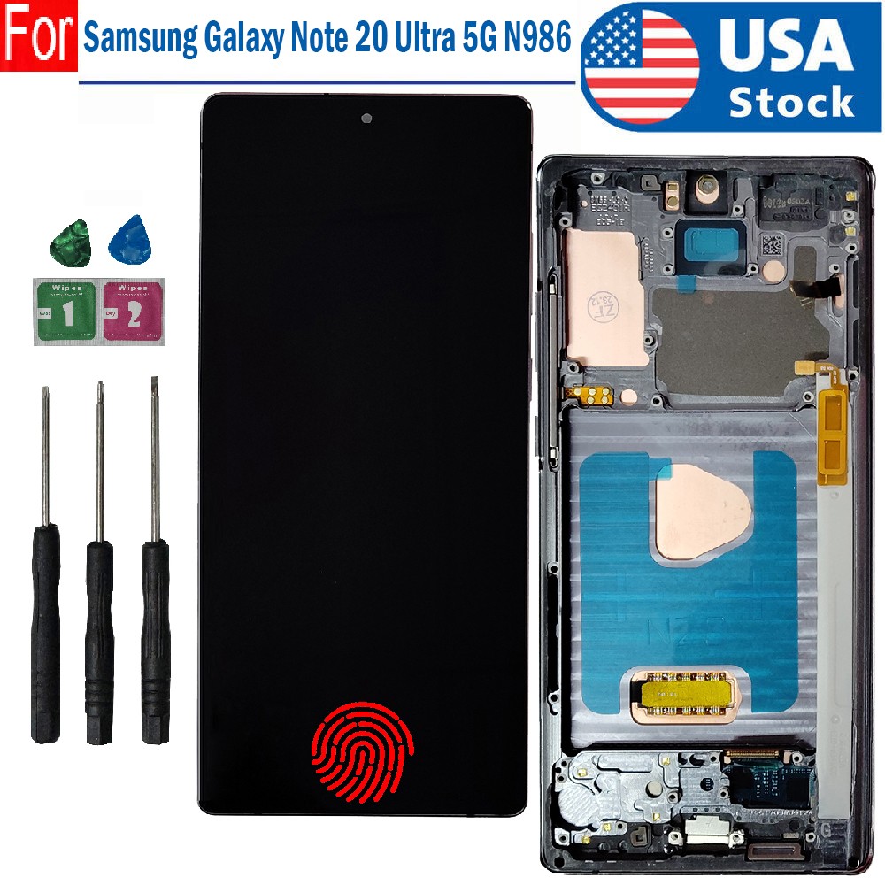 Replacement OLED For Samsung Galaxy Note 20 5G LCD Display Touch Screen Frame
