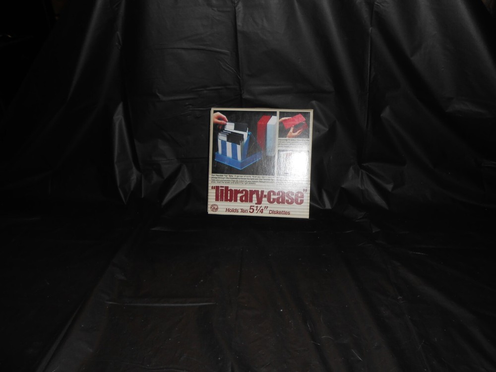 5.25" Floppy Disc Beige Storage Case /10 Library Case