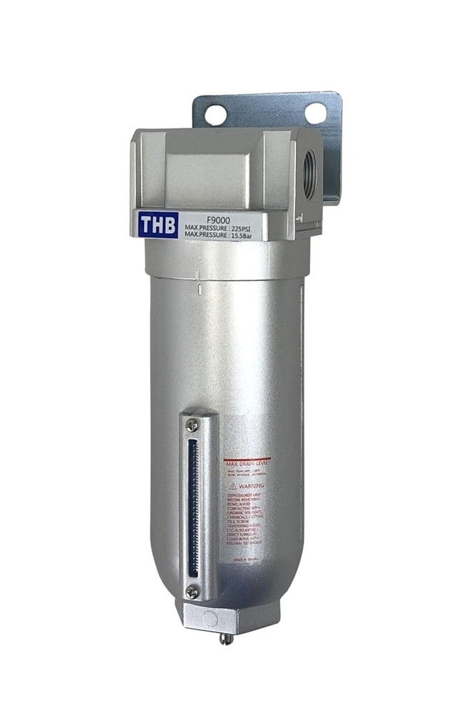 Moisture Removing Particulate Filter for Compressed Air, 11oz Bowl, 1/2" NPT