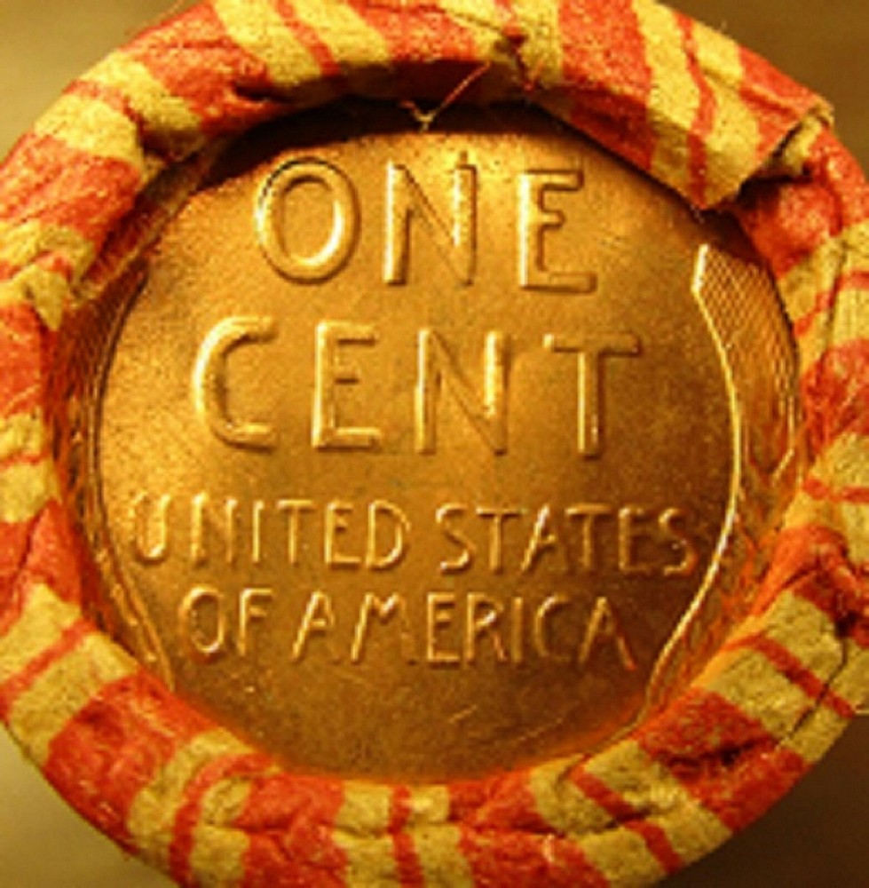 Wheat Penny Rolls Capped with 1909 VDB and Uncirculated Looking Wheat Cent Ends