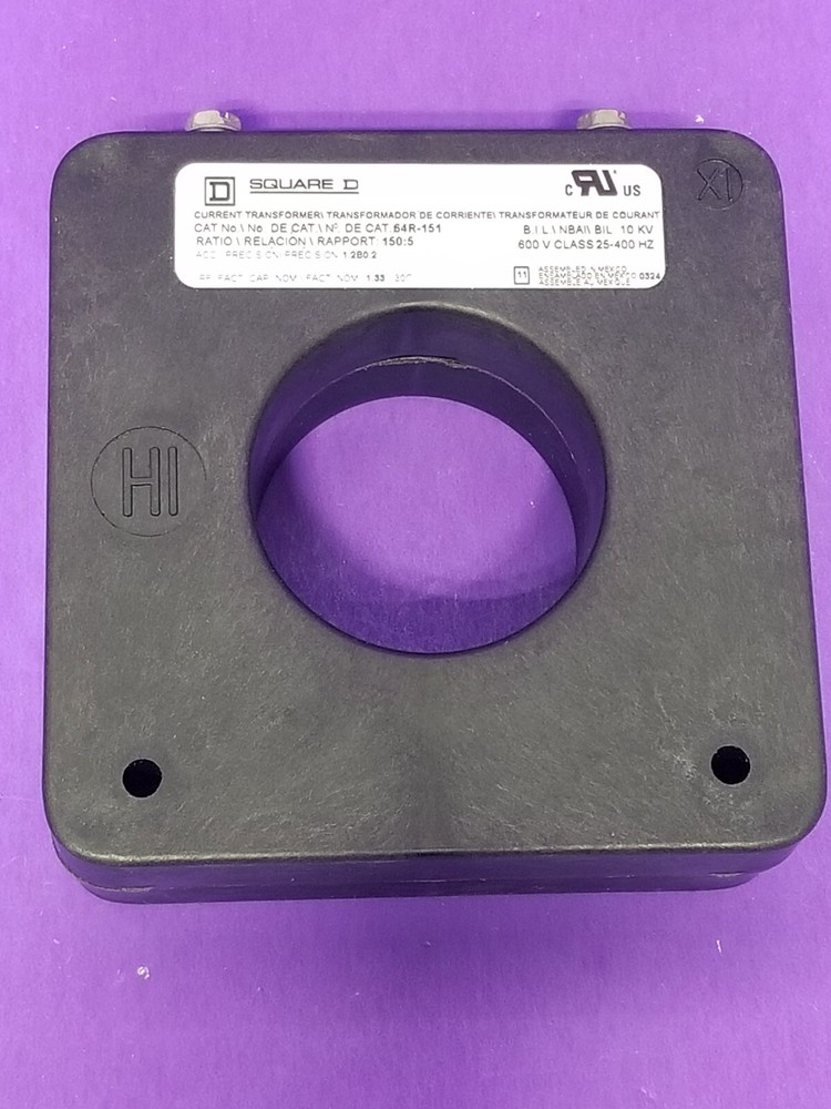 Square D 64R-151 Current Transformer, 150:5 Ratio