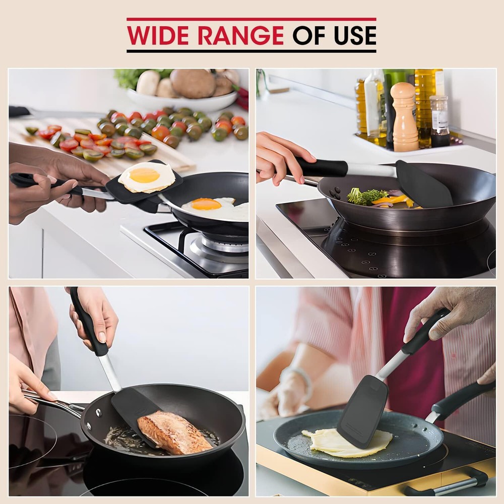 2 Pack Flexible Silicone Spatula, Turner