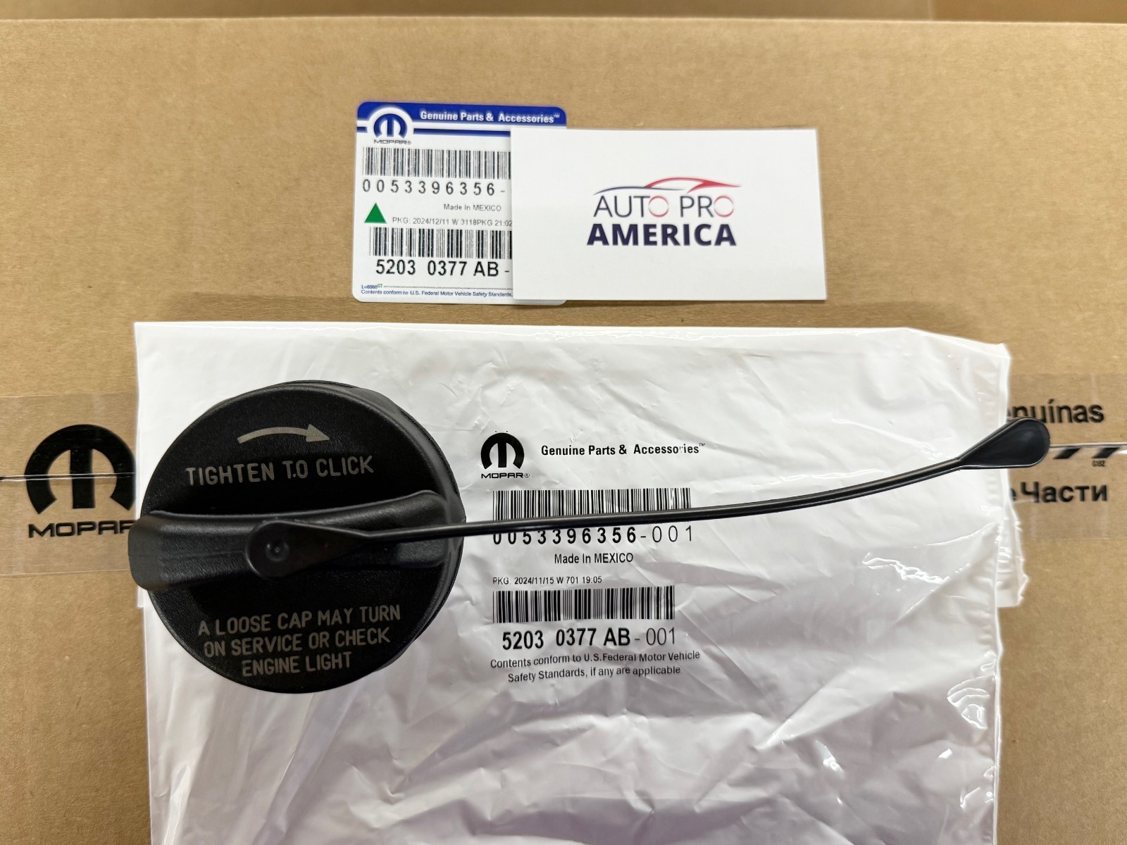 Non-Locking Fuel Filler Gas Cap W/Tether 1999-2022 Jeep Dodge Chrysler OEM MOPAR