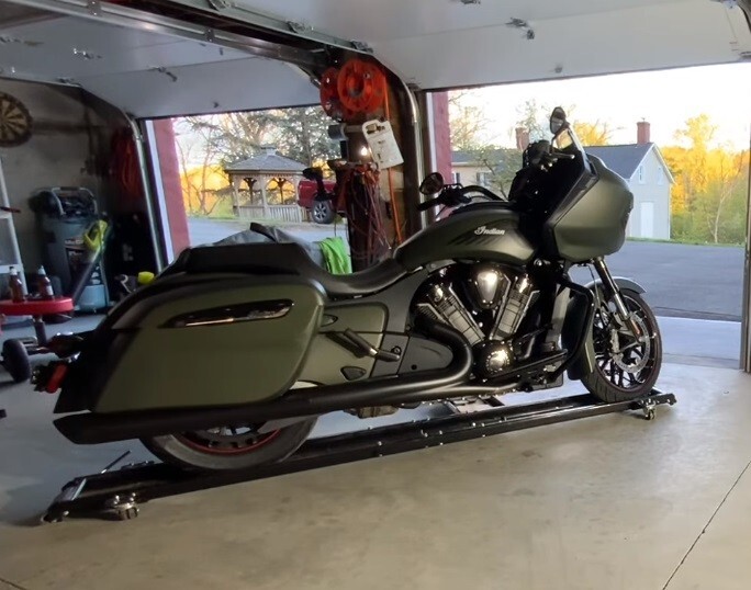 Low Profile Motorcycle Dolly Steel Swivel Casters Bike Mover Heavy Duty 1250 lb