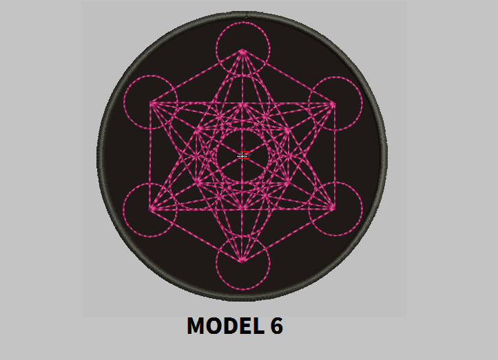 Metatron 9" Round Patch Embroidered customized color