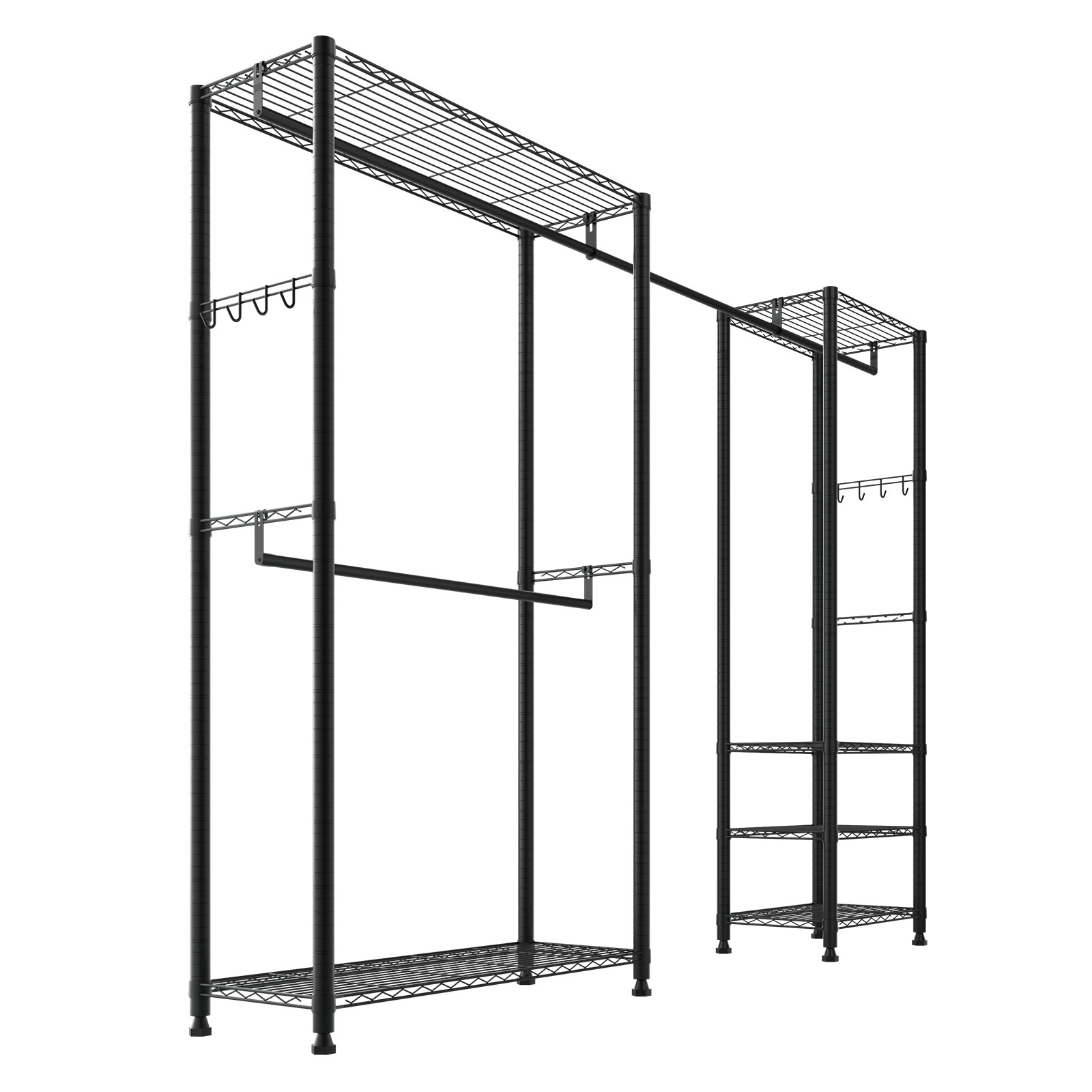 Uimoso Freestanding Closet Organizer with Durable Carbon Steel Frame