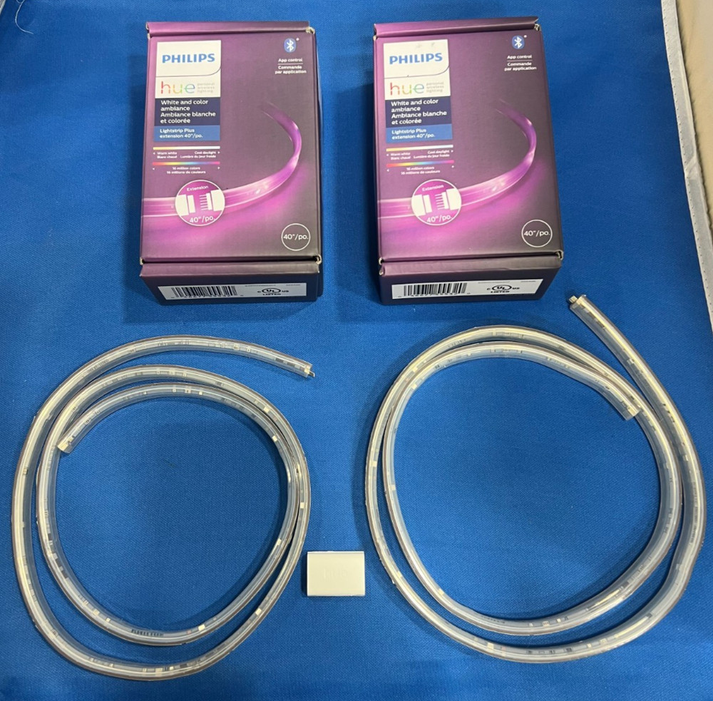 Philips Hue Lightstrip Plus Kit - White (4 Lightstrips at 40" each)