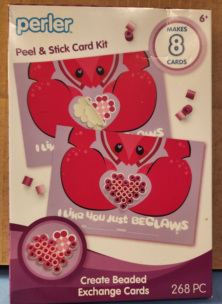 Perler Beads Peel & Stick Card Kit New
