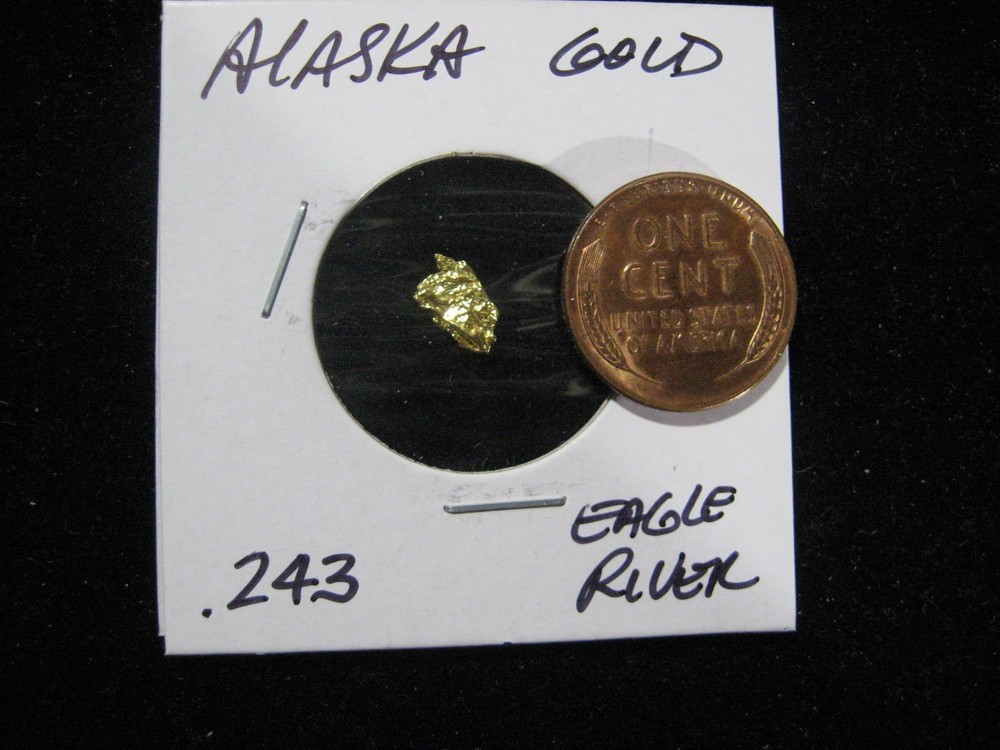 ALASKA GOLD NUGGETS EAGLE RIVER  .243 GRAM