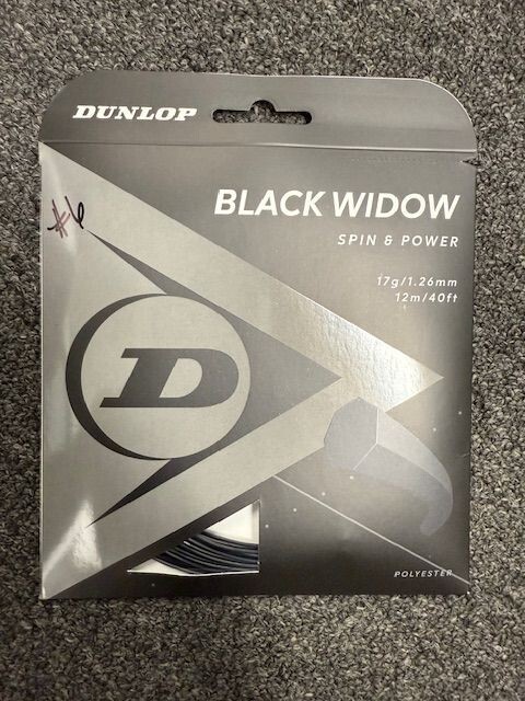 Black Widow Tennis String 17g/1.26mm set