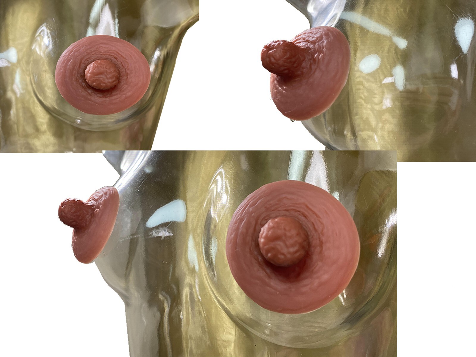 BIMEI Adhesive Silicone Nipple Reusable for BreastForm Drag Queen Transgender,#9