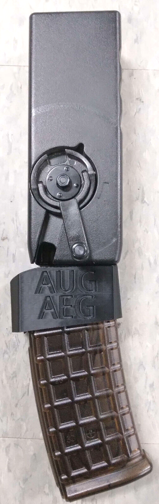 Airsoft AUG AEG Odin Speedloader Adapter (Black)