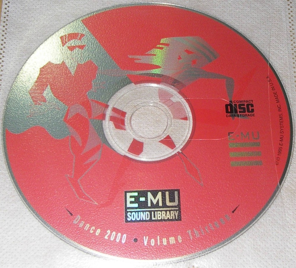 E-MU DANCE 2000 VOLUME THIRTEEN SOUND LIBRARY
