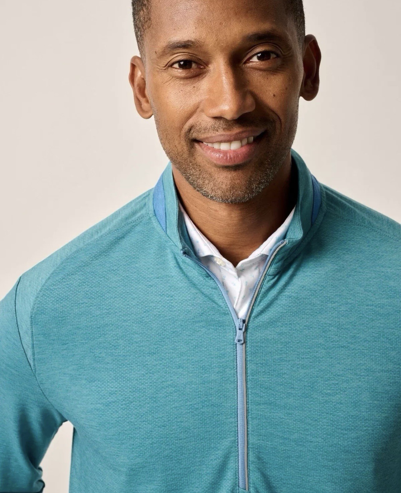 NWT JOHNNIE-O $128 BREWER PERFORMANCE 1/4 ZIP PULLOVER IN GREEN GRASS Large