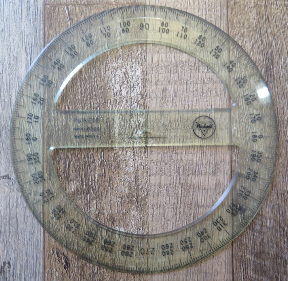 Protractor lot Frederick Post Pickett Circular 6360 T Square Drafting tools