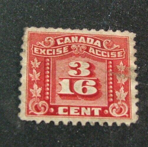 Canada Excise Tax FX53 Used H324