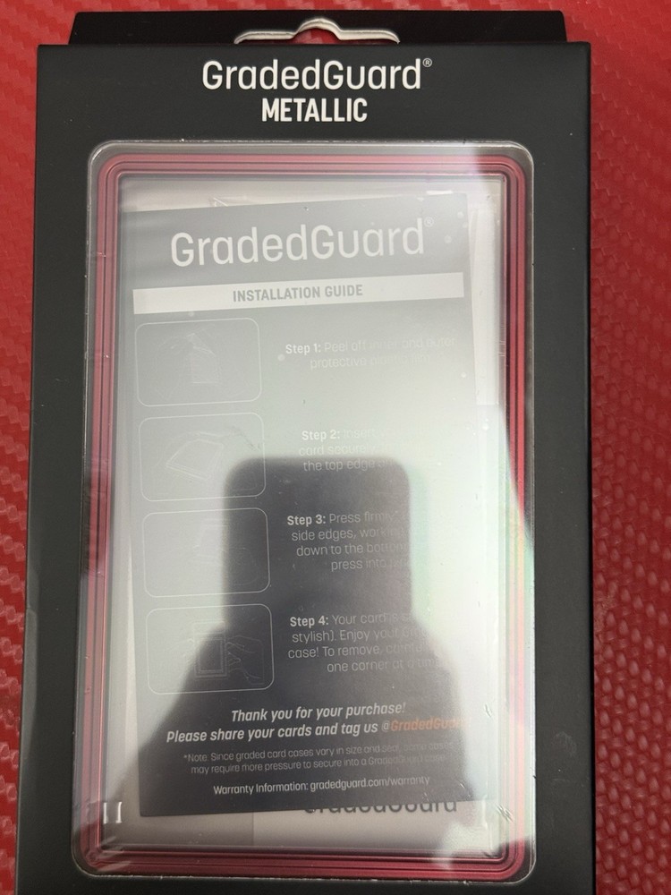 (1) Crimson Metallic GradedGuard PSA Graded Card Case Guard Protector Stackable
