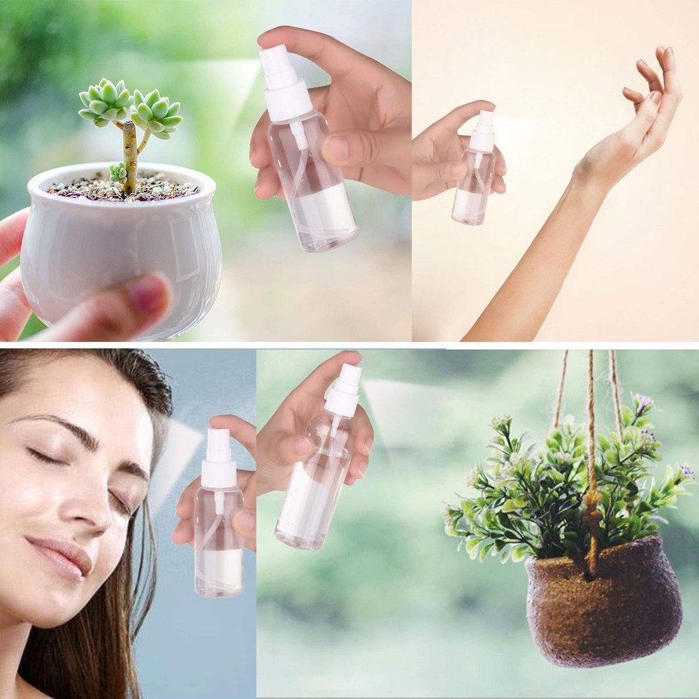 Spray Bottle, 1oz/30ml Small Plastic Fine Mist 6pack-30ml-plastic, clear