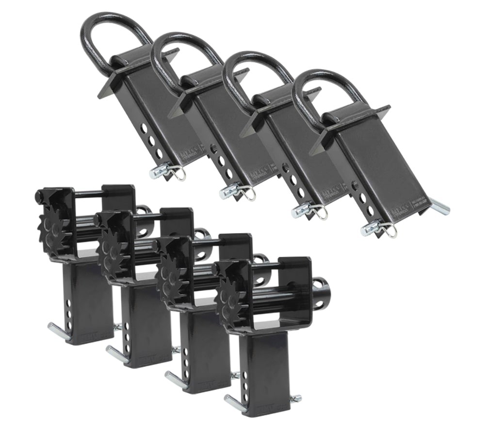 (4 Pack) Trailer Stake Pocket D-Ring Flatbed With Winch Flatbed