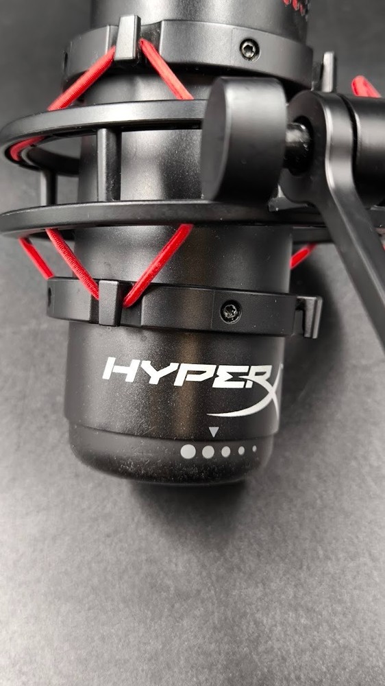 HyperX QuadCast Microphone Used Working Black/Red