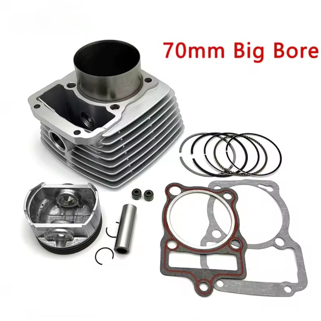 70mm Big Bore Kit w/ 15mm Wrist Pin for 2023 & up CG250 Hawk-X Tao Tao etc