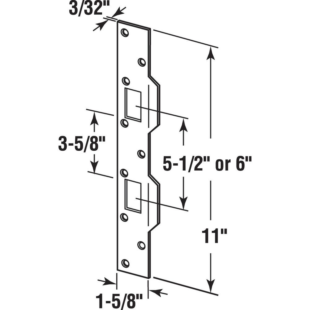 Door Strike set set Maximum Security Bronze hardware repair kit