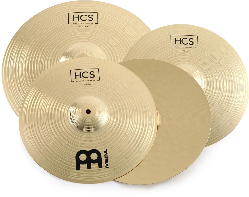 Meinl Cymbals HCS Basic 3-piece Cymbal Pack (2-pack) Bundle