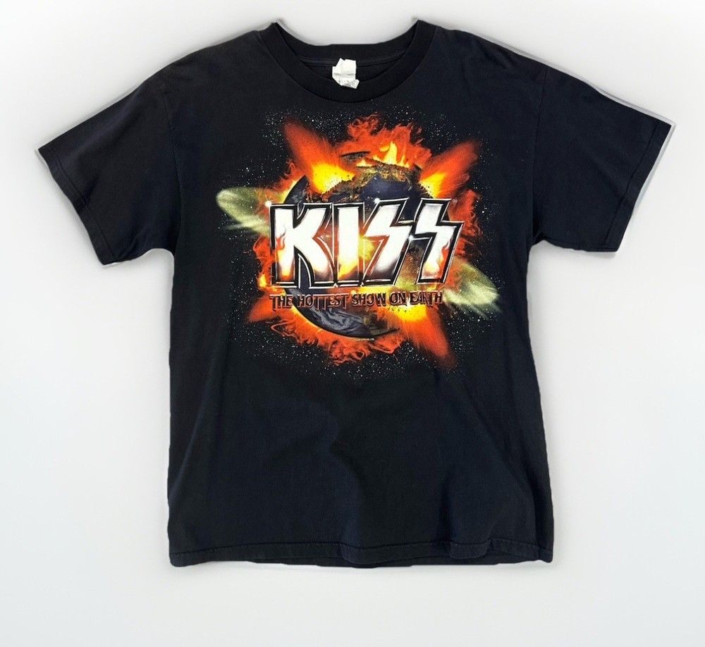 Vintage KISS The Hottest Show On Earth 2010 Tour T-Shirt Size Large