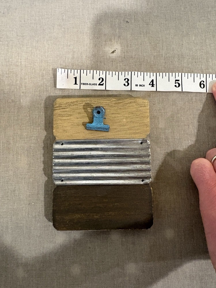 Rustic Tabletop Menu Holder & Bill Presenter - Industrial Mini Clipboard Stand