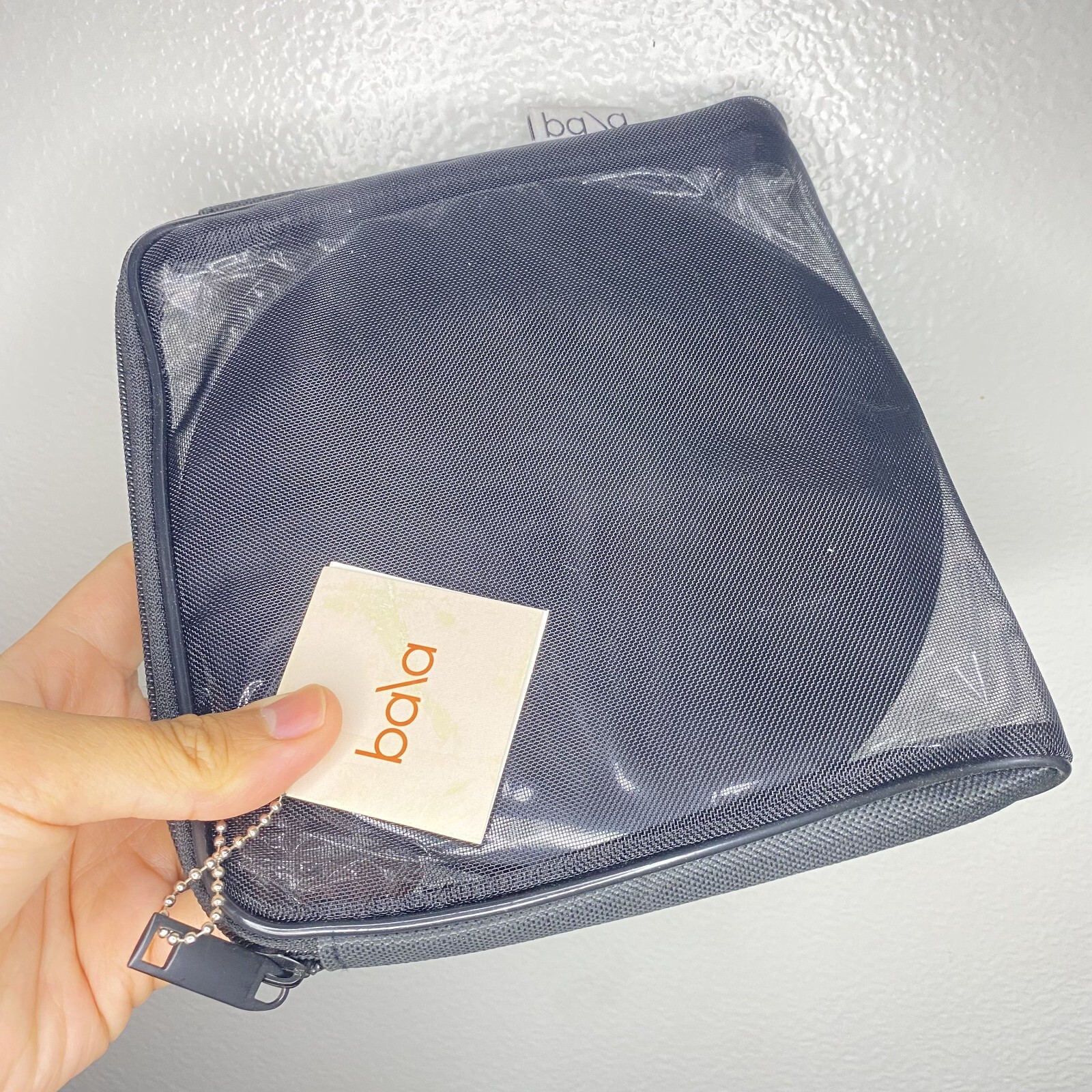 New Bala Exercise Sliders for Yoga HIIT Core Training 2 Pc Set Charcoal Mesh Bag