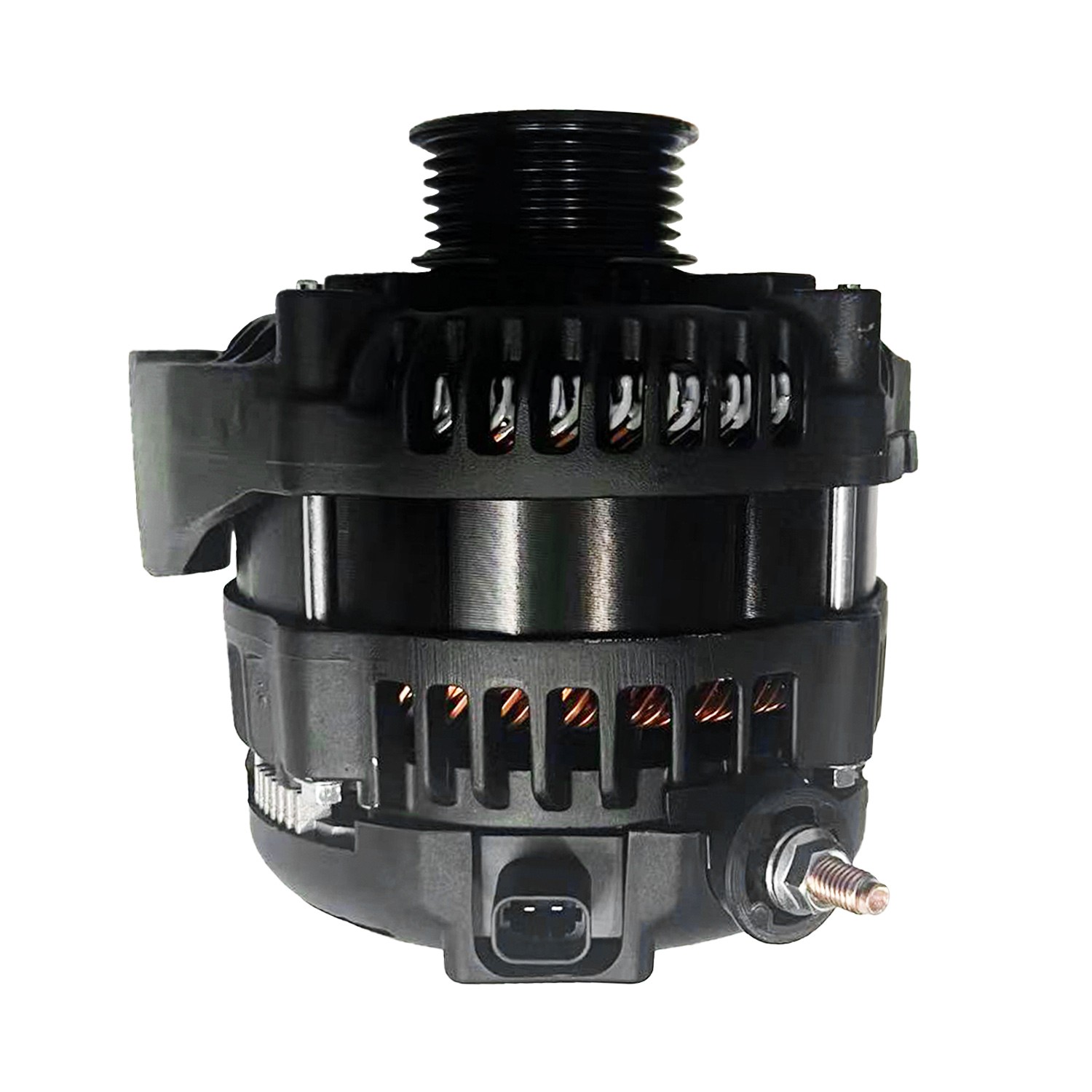 For GMC Yukon Chevy Tahoe Cadillac Hummer H2 350A High Output Black Alternator