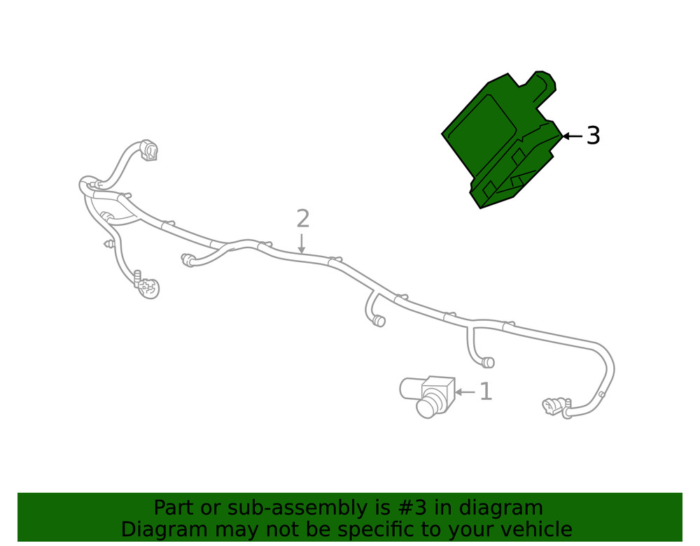 Genuine GM Parking Assist Control Module 84761801