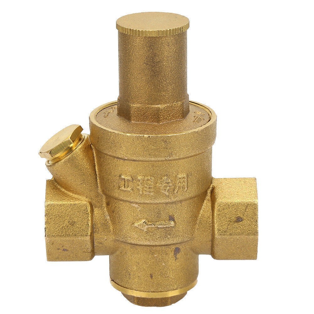 1pc Brass Adjustable Water Pressure Reducing Regulator Valve Thread DN15 1/2"