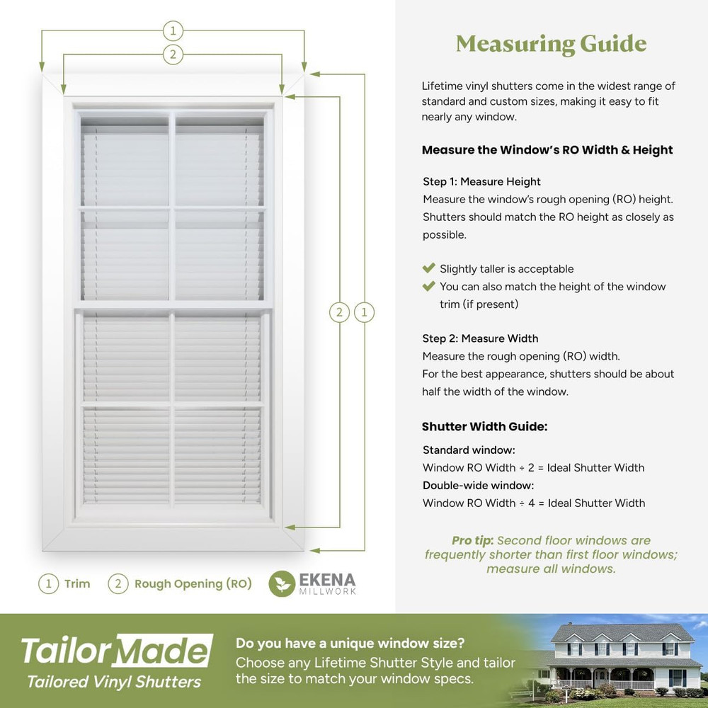 LVSAMPLECOLORS Lifetime Vinyl Shutter Sample Colors