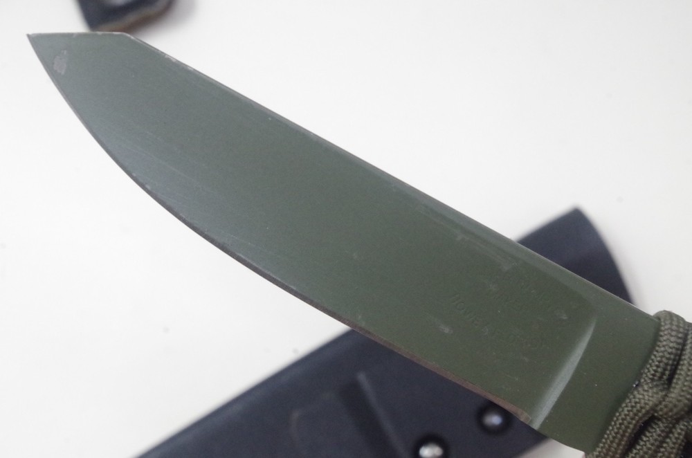 William Hampton Maker Combat Fixed Blade Knife Army Green- TSA Auction