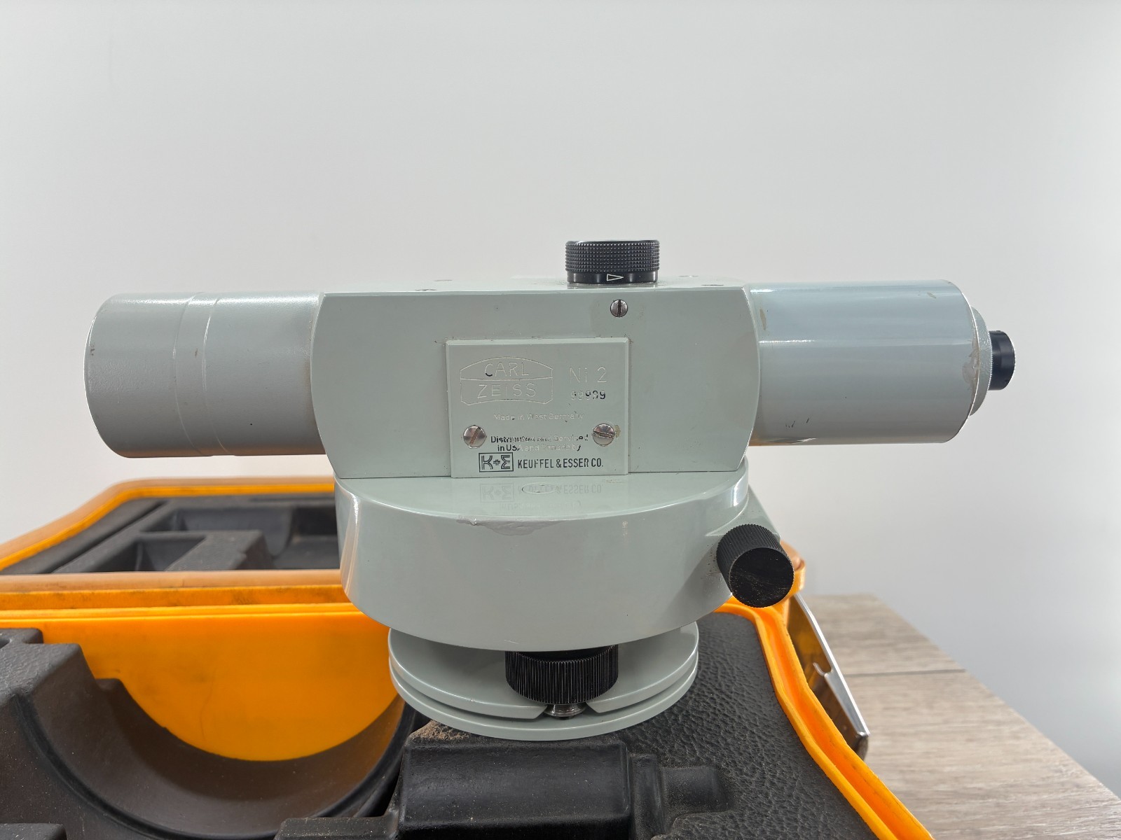 Vintage Carl Zeiss Ni 2 Precision Automatic Level Surveying Tool Case K&E German